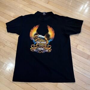 Vintage 1998 Harley Davidson T-Shirt Hollywood
